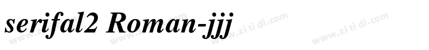 serifal2 Roman字体转换